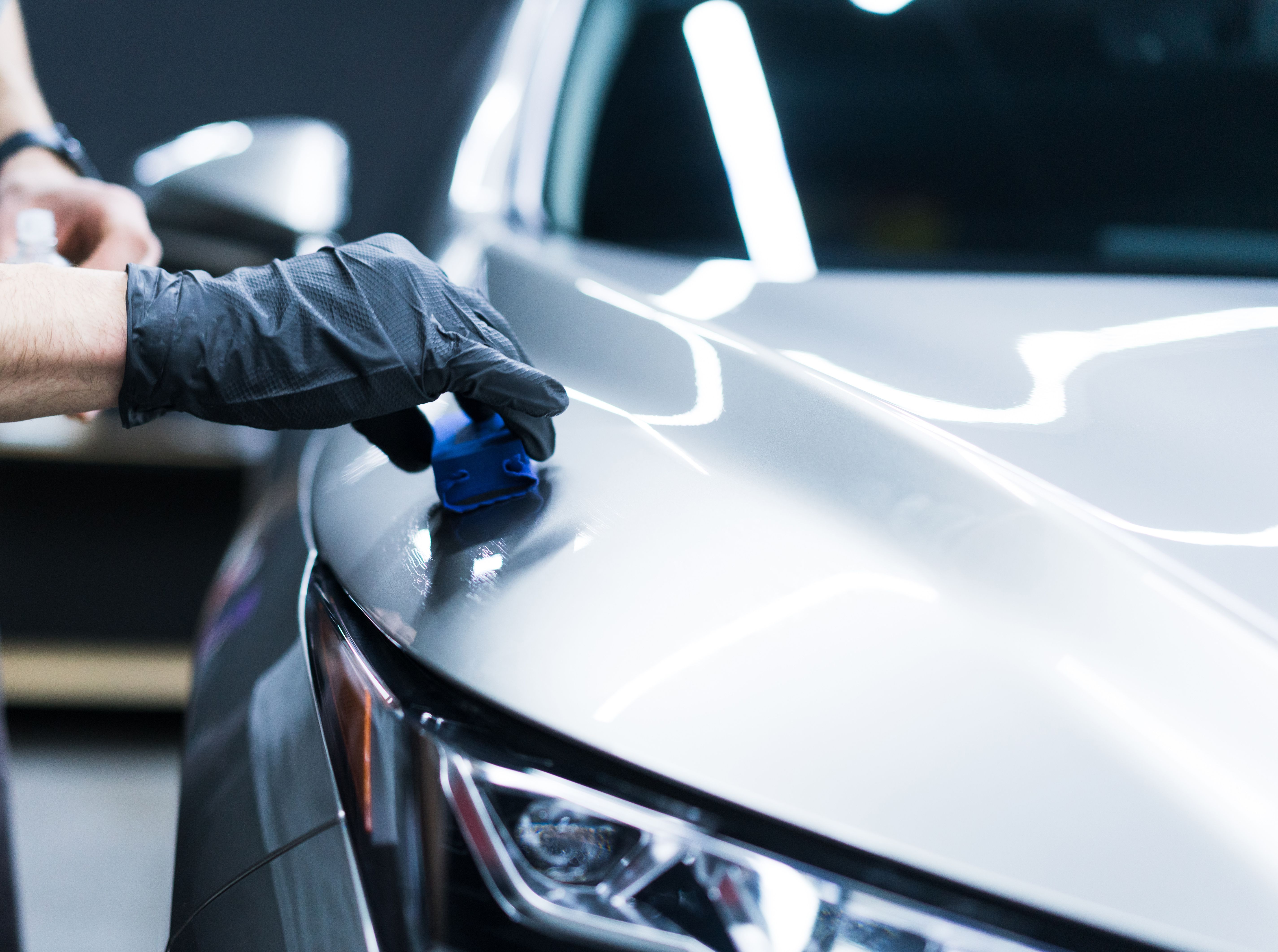 Car detailing, nano coating on a car